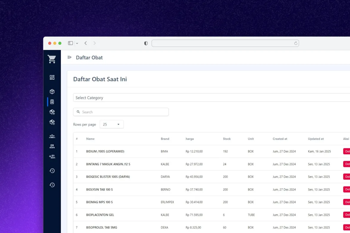 Frontend Kasir Apotek